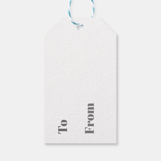 ギフトタグ - 家の列 (裏面)