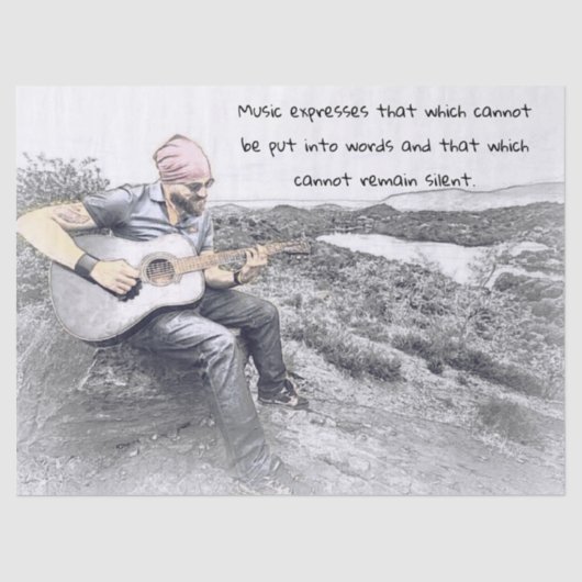 ギフトティッシュペーパー付ミュージシャン 薄葉紙 (正面)