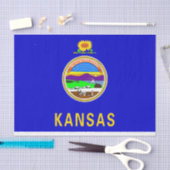 ギフトティッシュペーパー（カンザス州旗のイメージあり） 薄葉紙 (クラフト)