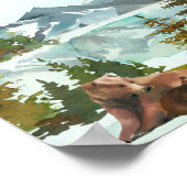 ギフトテーブルアドベンチャー ラスティックベアー ベビーシャワー ポスター (角)