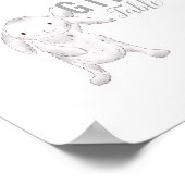 ギフトテーブルサインベビーふりかけバニーとバナー ポスター (角)