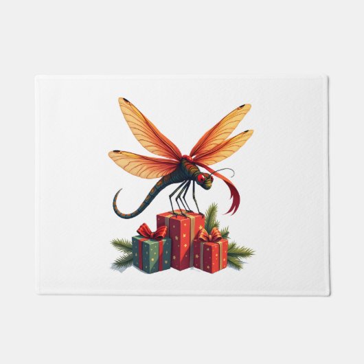 ギフトドラゴン包まれたフライ ドアマット (正面)