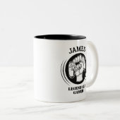 ギフトネームパーソナライズされたゲおもしろいームギーク誕生日 ツートーンマグカップ (正面右)