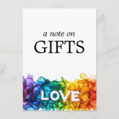 🌈ギフトノートLGBTQ 絵を描 With Love エンクロージャーカード (正面)