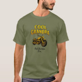 ギフトバイクもしくは自転車に乗る人祖父 Tシャツ (正面)