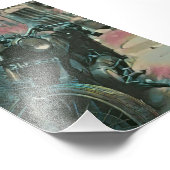 ギフトバイクもしくは自転車に乗る人 フォトプリント            (角)