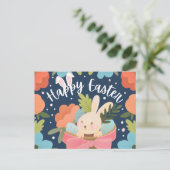 ギフトバスケットのスウィートバニー「ハッピーイースター」 シーズンポストカード (スタンド正面)