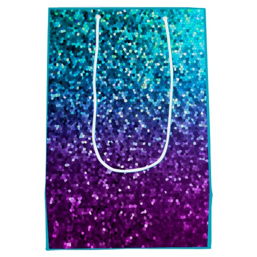 ギフトバッグのモザイクSparkleyの質 ミディアムペーパーバッグ (裏面)