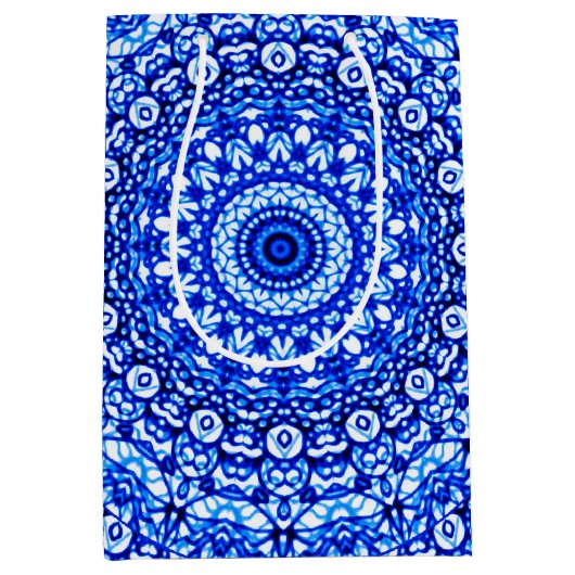 ギフトバッグの曼荼羅のMehndiのスタイルG403 ミディアムペーパーバッグ (正面)