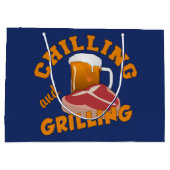 ギフトバッグを冷やし及び焼きます ラージペーパーバッグ (裏面)