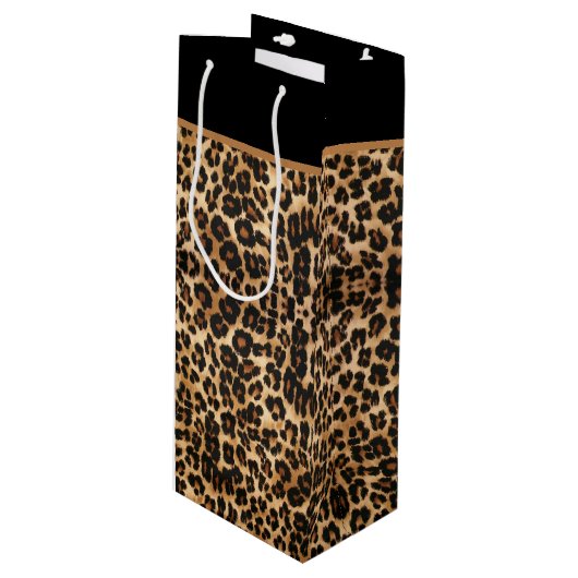 ギフトバッグ動物のプリント ワインギフトバッグ (正面アングル)