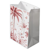 ギフトバッグ用ラグジュアリーカスタムロゴ|おしゃれなブティック ミディアムペーパーバッグ (裏面アングル)