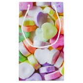 ギフトバッグ-キャンデーの会話のハート スモールペーパーバッグ (裏面)