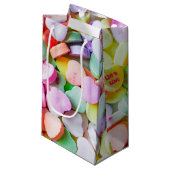 ギフトバッグ-キャンデーの会話のハート スモールペーパーバッグ (正面アングル)