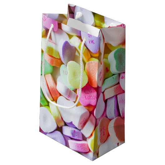 ギフトバッグ-キャンデーの会話のハート スモールペーパーバッグ (裏面アングル)