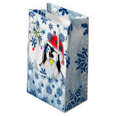 ギフトバッグ　クリスマス　ペンギン スモールペーパーバッグ (裏面アングル)