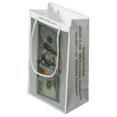 ギフトバッグ/タグ  mmetropolim デザイン 小さいギフト 小さい スモールペーパーバッグ (裏面アングル)