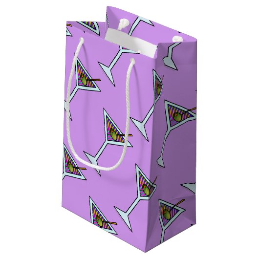 ギフトバッグ-マルティーニのデザイン スモールペーパーバッグ (裏面アングル)