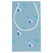 ギフトバッグ、マルティーニの青いデザイン スモールペーパーバッグ (裏面)