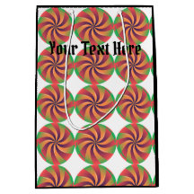 ギフトバッグ ミディアム ブラックカラー オーダーメッセージ袋