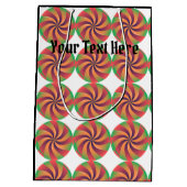 ギフトバッグ ミディアム ブラックカラー オーダーメッセージ バッグ (裏面)