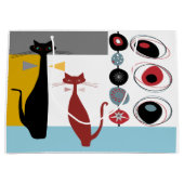 ギフトバッグ |モダン2匹の猫 (正面)