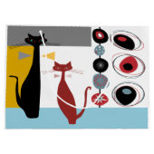 ギフトバッグ |モダン2匹の猫 (裏面)