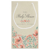 ギフトバッグ | ヴィンテージフローラストーリーブックベビーシャワー (裏面)