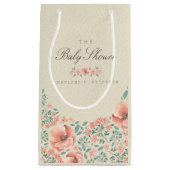 ギフトバッグ | ヴィンテージフローラストーリーブックベビーシャワー (正面)