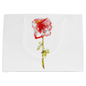 ギフトバッグ 水彩とインクのローズ (正面)