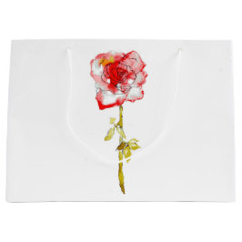 ギフトバッグ 水彩とインクのローズ