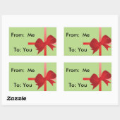 ギフトパッケージラベルカスタマイズ! 長方形シール (シート)