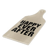 ギフトパドル結婚の切り盤の後に幸せ カッティングボード (角)