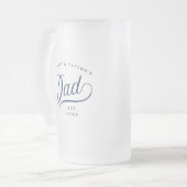 ギフトパパ |スタイリッシュパパカスタムギフト フロストグラスビールジョッキ (正面左)