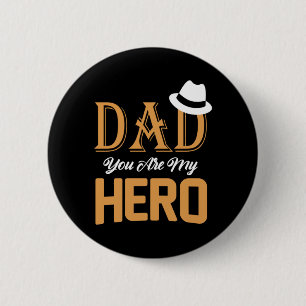 ギフトパパ  パパあなたは私のヒーロー 缶バッジ