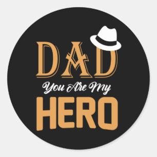 ギフトパパ  パパ私の英雄 ラウンドシール