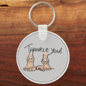 ギフトパーソナライズされたありがとう キーホルダー (正面)