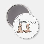 ギフトパーソナライズされたありがとう マグネット (正面/裏面)