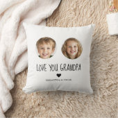 ギフトパーソナライズされたギフト | カスタム孫顔 クッション (ブランケット)