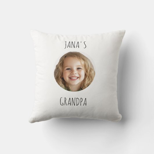 ギフトパーソナライズされたギフト | カスタム孫顔 クッション (裏面)