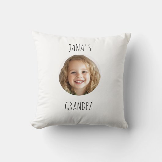 ギフトパーソナライズされたギフト | カスタム孫顔 クッション (正面)
