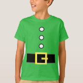 ギフトパーソナライズされたクリスマス小妖精や小人スーツ衣装 Tシャツ (正面)