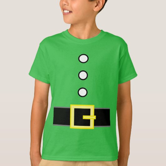 ギフトパーソナライズされたクリスマス小妖精や小人スーツ衣装 Tシャツ (正面)
