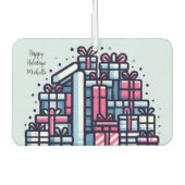 ギフトパーソナライズされたスタックの壮麗 カーエアーフレッシュナー (正面)