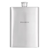 ギフトパーソナライズされたス男性へレス鋼製フラスコ フラスク (正面)