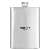 ギフトパーソナライズされたス男性へレス鋼製フラスコ フラスク (正面)