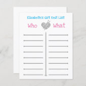 ギフトパーソナライズされたニットリスト (正面/裏面)