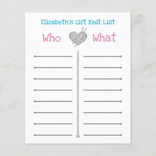 ギフトパーソナライズされたニットリスト (正面)