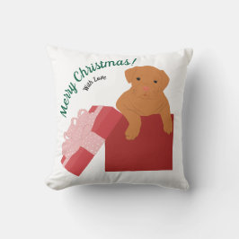 ギフトパーソナライズされたボックスのベビー犬 クッション