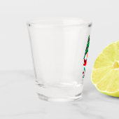 ギフトパーソナライズされたボックスを持つクリスマス格言 ショットグラス (左)